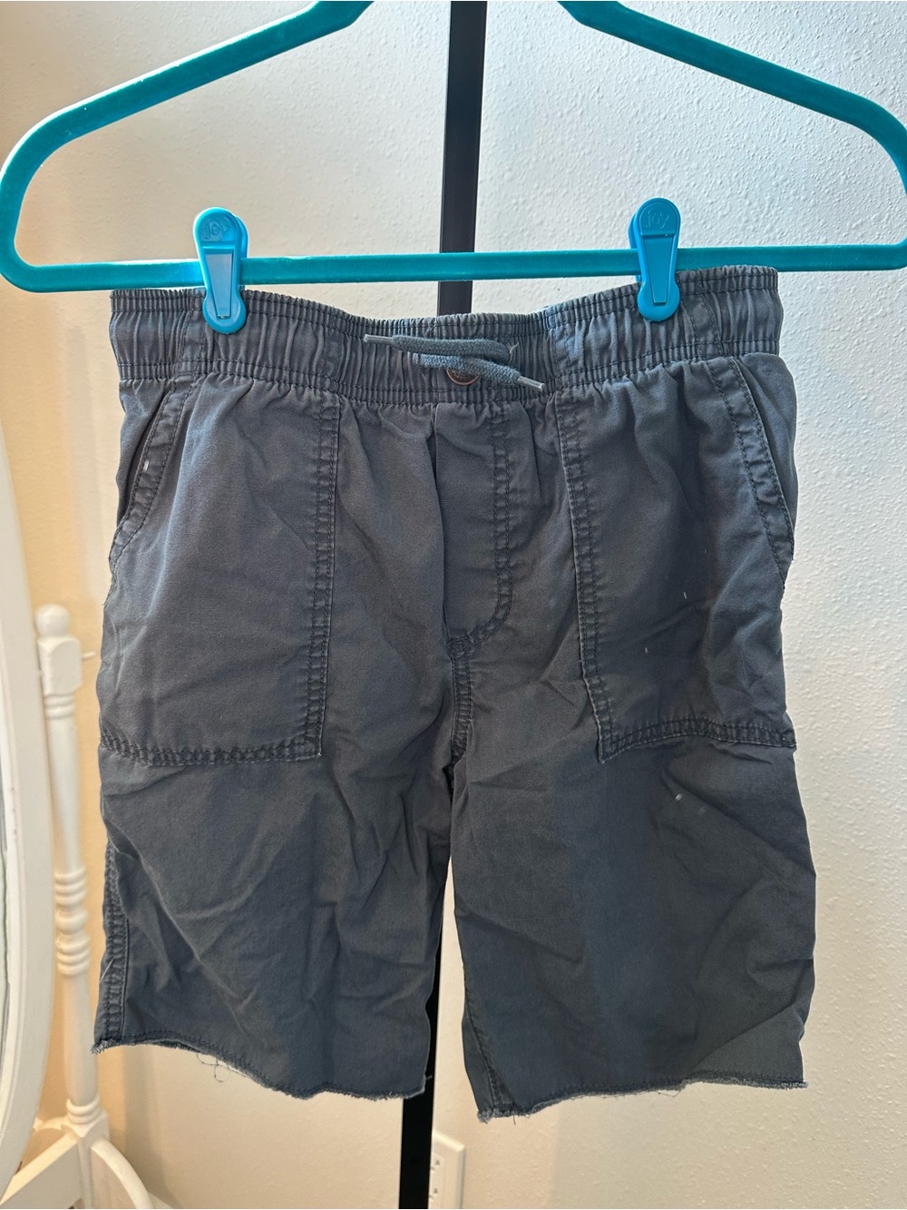 OshKosh B'gosh Boys Gray Elastic-Waist Cargo Shorts